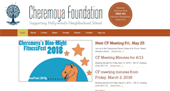 Desktop Screenshot of cheremoyafoundation.org