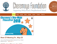 Tablet Screenshot of cheremoyafoundation.org